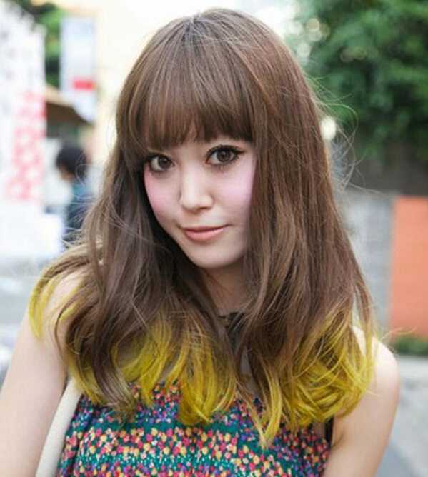 最FASHION絢麗漸變色頭發圖片