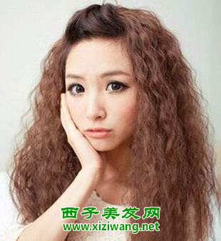 蓬松麥穗燙發型圖片示范女生麥穗燙如何打理
