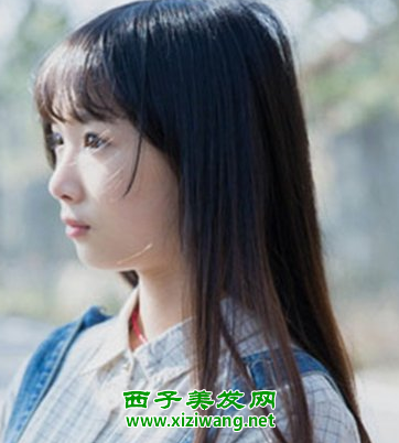 圓臉齊劉海直發(fā)發(fā)型圖片純美又干凈的味道