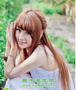 清純女生直發發型變漂亮必扎