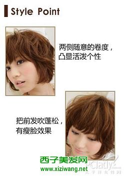 可減齡蓬松短卷發