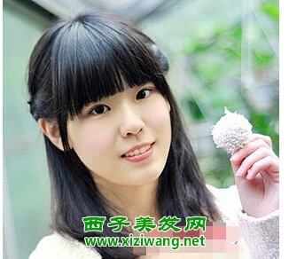 平劉海齊肩發怎么扎好看平劉海齊肩發圖片