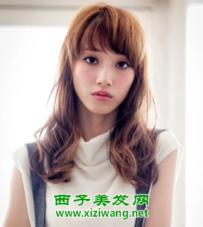 適合瓜子臉的中卷發發型圖片驚艷造型變人見人愛美女