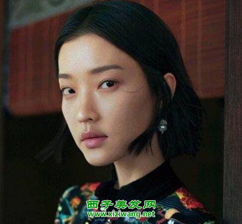 女生韓范黑色短發發型黑色短發清新溫婉又自然