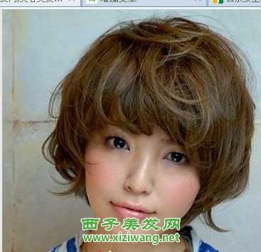 日系女生清新短發圖片