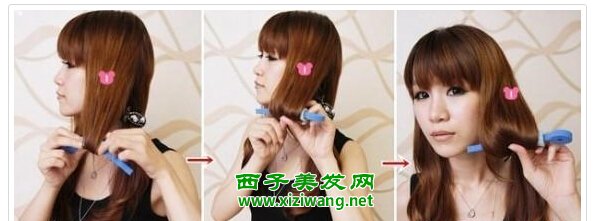卷發(fā)棒怎么用美女真人示范卷發(fā)棒使用教程