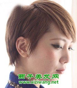 菱形臉女生適合短發發型圖片