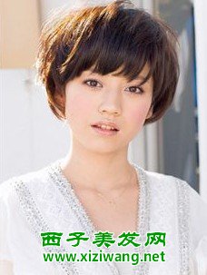 菱形臉女生適合短發發型圖片