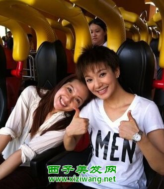 王君馨短發寫真圖片王君馨短發發型造型