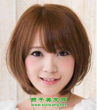 女生齊劉海齊肩短發發型圖片絕對超有氣質