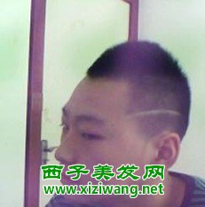 男個性卡尺短發發型極短的卡尺短發