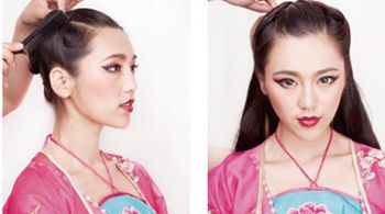 古代端莊的女生發型精致的宋朝女子盤發步驟圖解