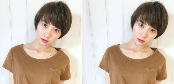 夏季清爽超短發(fā)女生顏值高就是好！