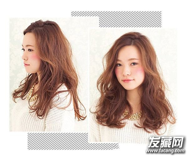 中分的長發(fā)上部分平滑柔順長發(fā)姑娘快來看看這些款！