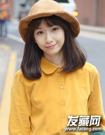 甜美的平劉海學生發型梨花頭始終是主流