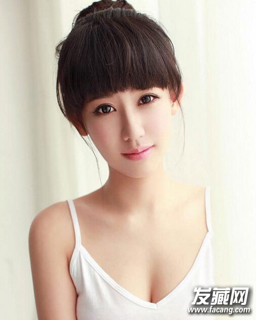 簡約顯甜美女生劉海發型