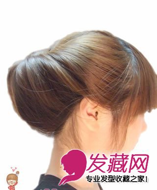 中長發怎么盤好看空姐范的盤發發型