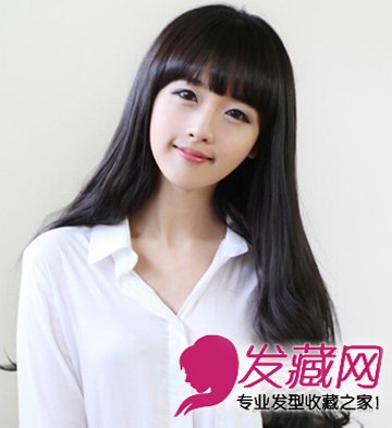 唯美的韓式長卷發完美展現美眉的精致小臉