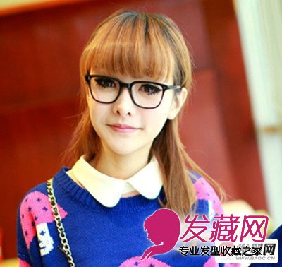 2022時尚女生劉海發型圖片塑造甜美嬌俏女孩